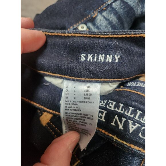 American Eagle Jeggings size 4 long - Picture 3 of 4